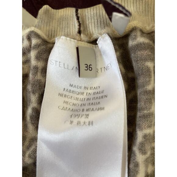 Stella McCartney Leopard Animal Print 100% Wool Pants 36 Designer Luxury Cozy - Picture 5 of 11